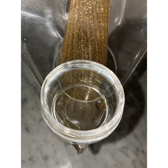 Party Lite Christmas Angel Tea Lite Candle holder 11” Tall Clear Gold Shimmer - Picture 9 of 10